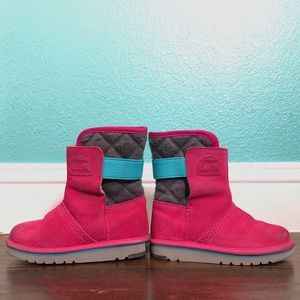 Sorel Girls winter ❄️ pink boots. Sz 12 like new